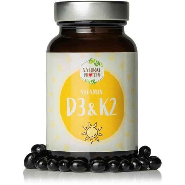 NATURAL PROTEIN D3 + K2 60 KAPSLÍ Vitamínový doplněk