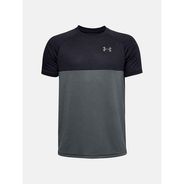 Under Armour Tričko UA TECH COLORBLOCK SS-BLK - Kluci