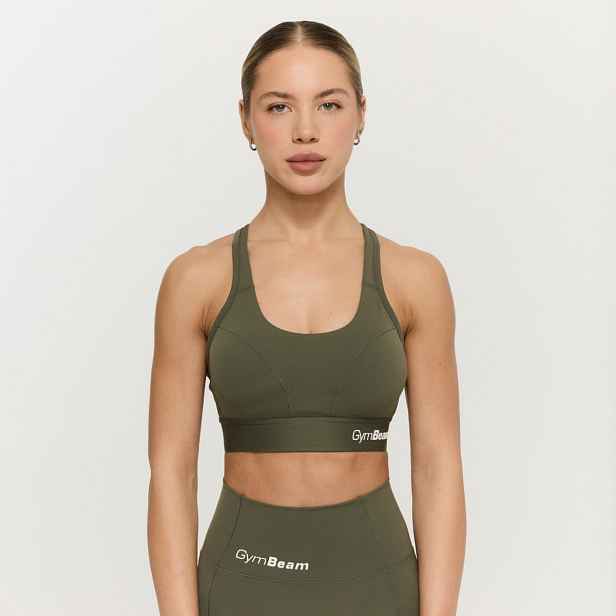 GymBeam Sportovní podprsenka Combat Olive