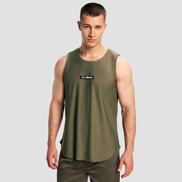 GymBeam Men‘s Combat Tank Top Olive