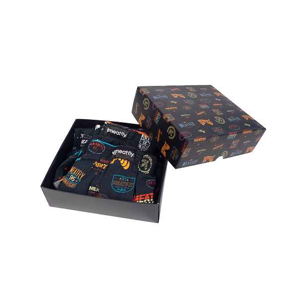 Meatfly pánské trenýrky Agostino Badges Gift Pack