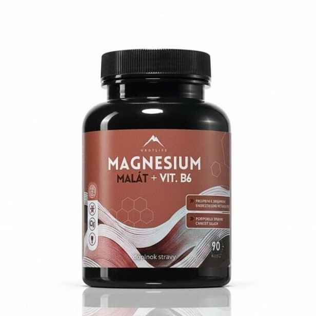 HROTLIFE MAGNESIUM MALÁT + VITAMÍN B6 90 KAPSLÍ Energizující minerál