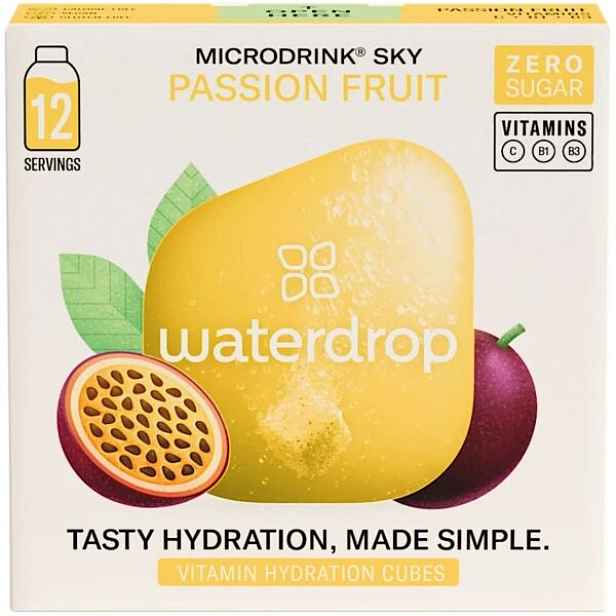 WATERDROP PASSION FRUIT 12 KS Šumivá kostka pro přípravu osvěžujícího nápoje