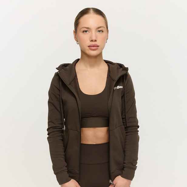 GymBeam Women‘s Limitless Zip Up Hoodie Espresso