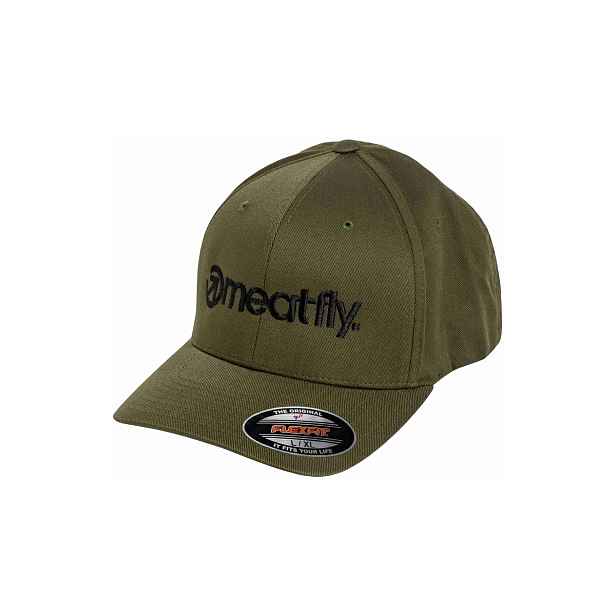 Meatfly Brand Flexfit Olive