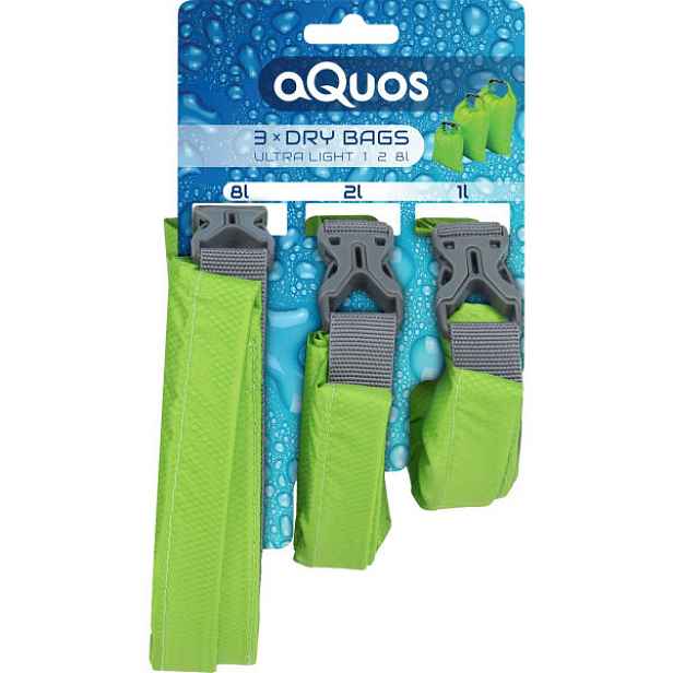 AQUOS UL DRY BAG 1 2 8L Set tří voděodolných vaků