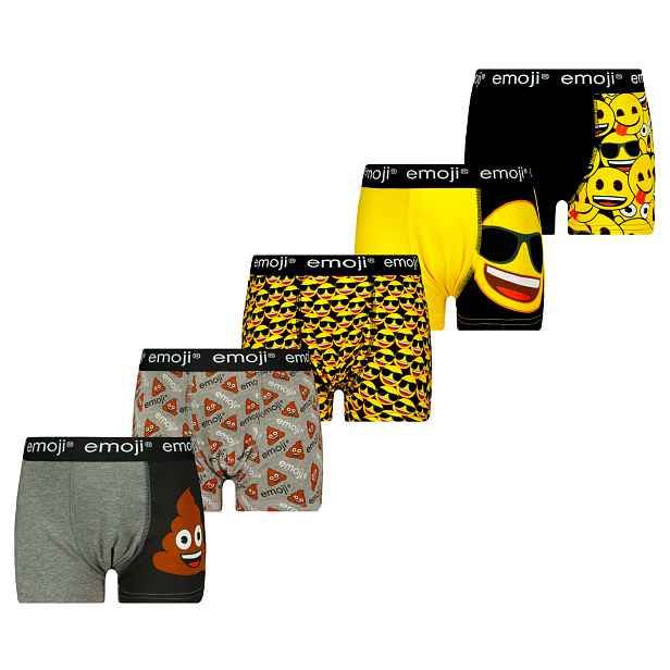 Chlapecké boxerky Emoji 5 Pack - Frogies