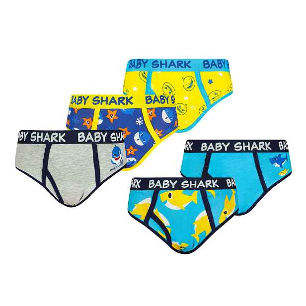 Chlapecké slipy Baby Shark 5 Pack - Frogies