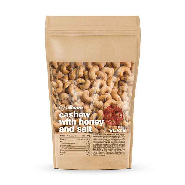 GymBeam Caramelised cashew with honey and salt