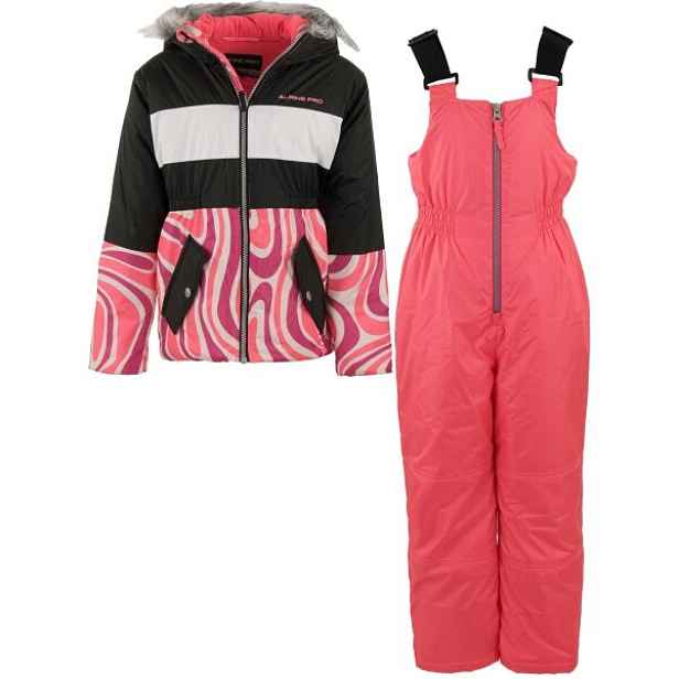 ALPINE PRO AVERO Dětský lyžařský set -146
