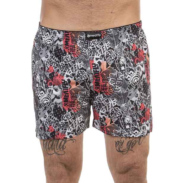 Meatfly pánské trenýrky Agostino Double Pack B - Mosh