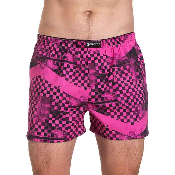 Meatfly pánské trenýrky Agostino Double Pack J - Checkered
