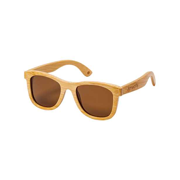 Meatfly sluneční polarizační brýle Bamboo Coffee Light | Velikost One Size