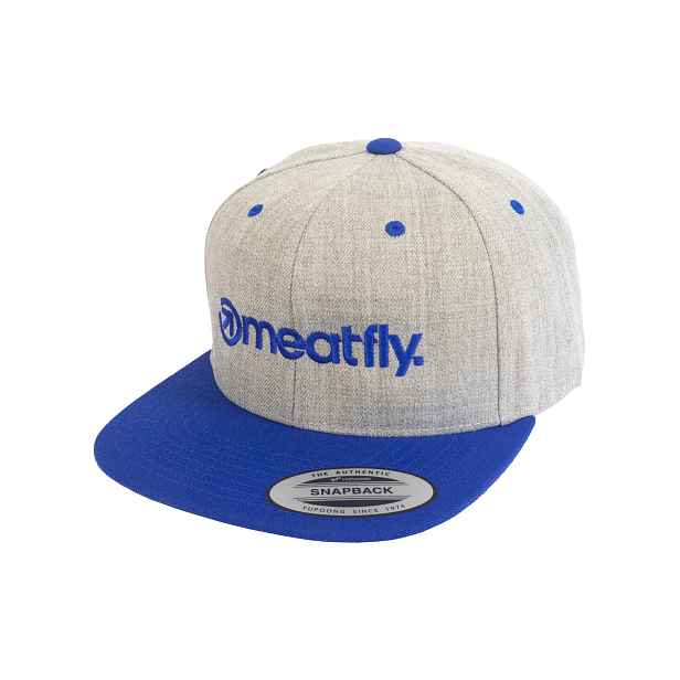 Meatfly kšiltovka Flanker Snapback Royal / Heather | Velikost One Size