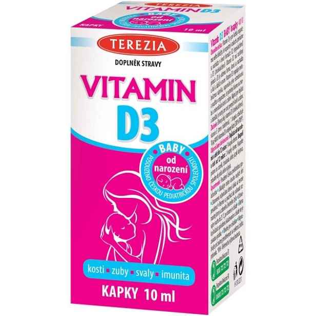 TEREZIA VITAMIN D3 BABY OD NAROZENÍ 400 IU 10ML Dětský vitamin D