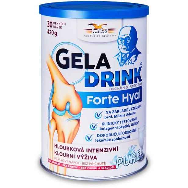 GELADRINK FORTE HYAL PURE PRÁŠKOVÝ 420 G Hloubková kloubní výživa , G