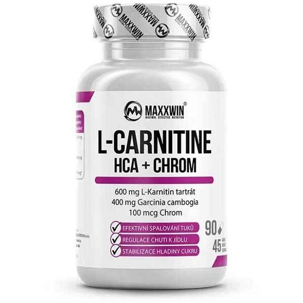 MAXXWIN -CARNITINE + HCA + CHROM 90 KAPSLÍ Komplexní spalovač