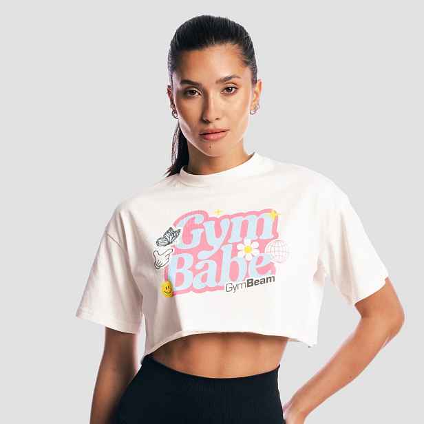 GymBeam Dámské tričko GymBabe Cream