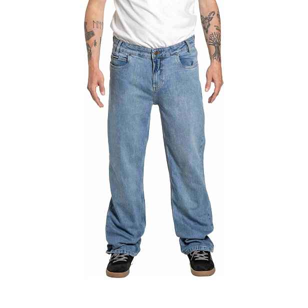 Meatfly pánské rifle Justyn Reborn Dirty Washed Denim | 100% bavlna