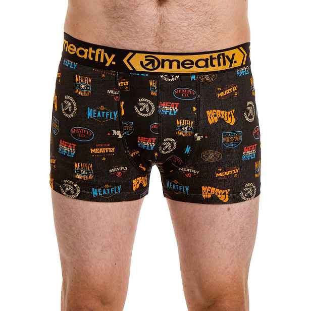 Meatfly pánské boxerky Balboa Boxershorts Double Pack Badges