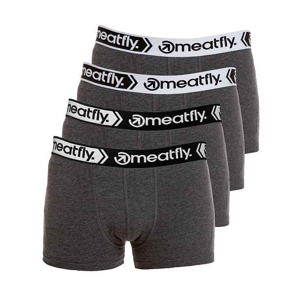 Meatfly pánské boxerky Balboa Boxershorts Four Pack Heather
