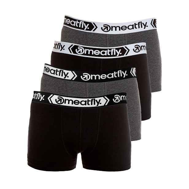 Meatfly pánské boxerky Balboa Boxershorts Four Pack / Heather