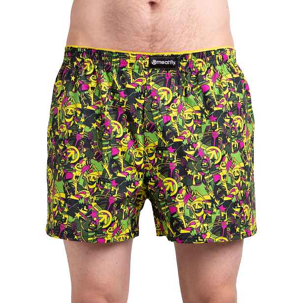 Meatfly pánské boxerky Agostino Double Pack Cityboi | Mnohobarevná