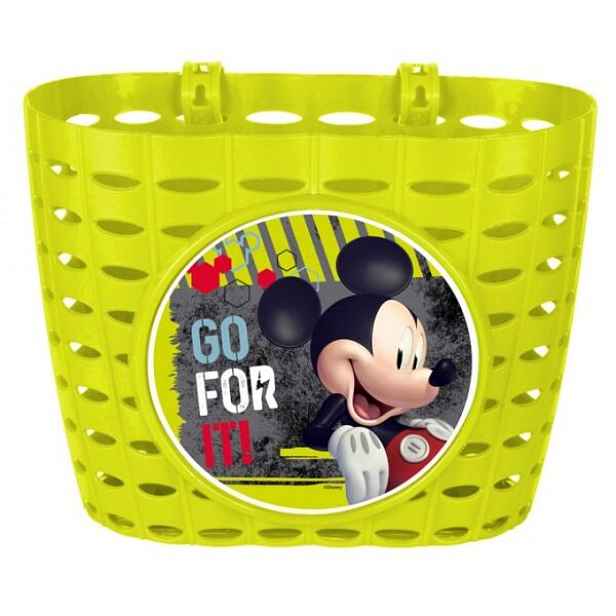 Disney MICKEY Košík na kolo, reflexní neon