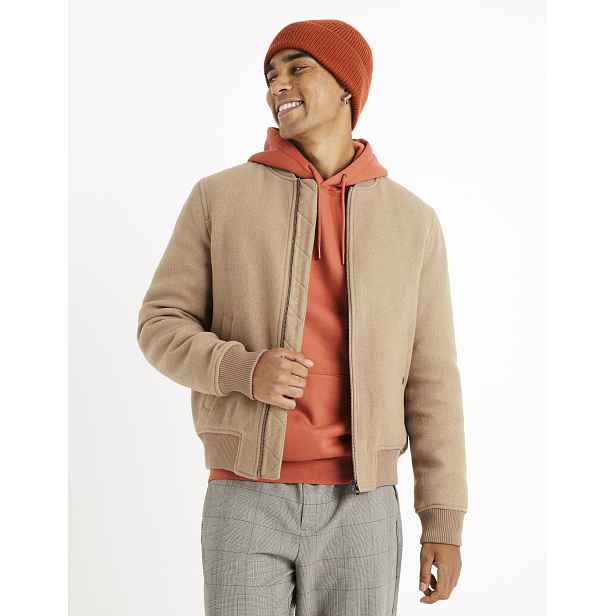 Celio Vlněný bomber Cubeauty - Pánské
