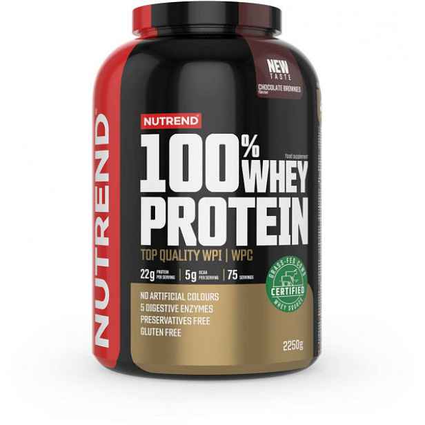 Nutrend 100% WHEY PROTEIN 2250 g ČOKOLÁDOVÉ BROWNIES Protein