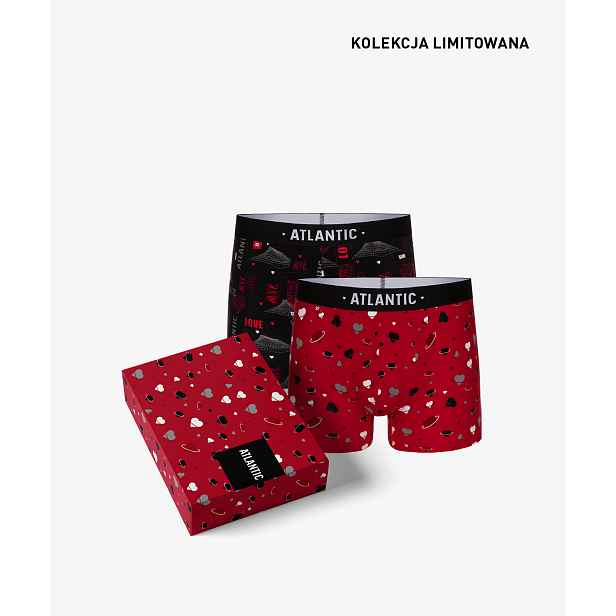 Pánské boxerky Love ATLANTIC 2Pack + dárková krabička