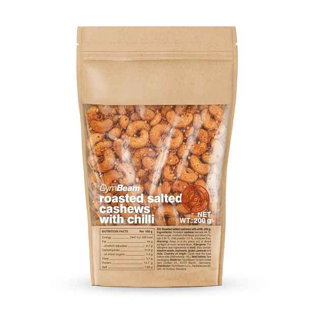 GymBeam Roasted salted cashews with chilli