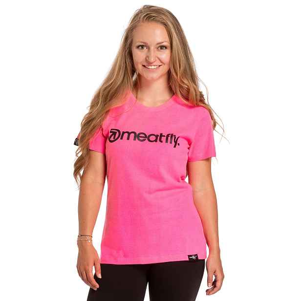 Meatfly dámské tričko Ladies MF Logo Neon | 100% bavlna