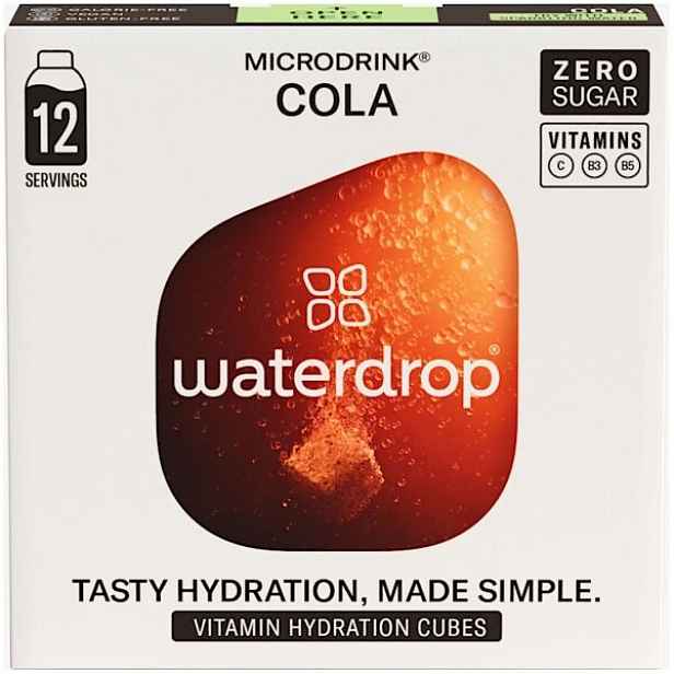 WATERDROP COLA 12 KS Šumivá kostka pro přípravu osvěžujícího nápoje