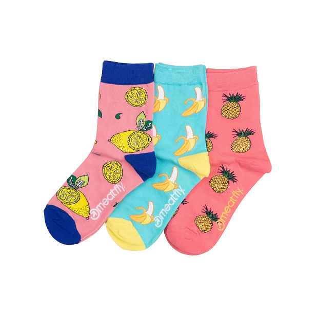 Meatfly ponožky Lexy Triple Pack Fruit | Mnohobarevná
