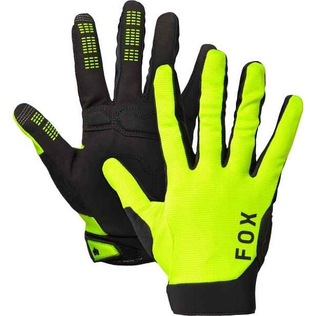 Fox RANGER GEL Pánské cyklo rukavice, reflexní neon
