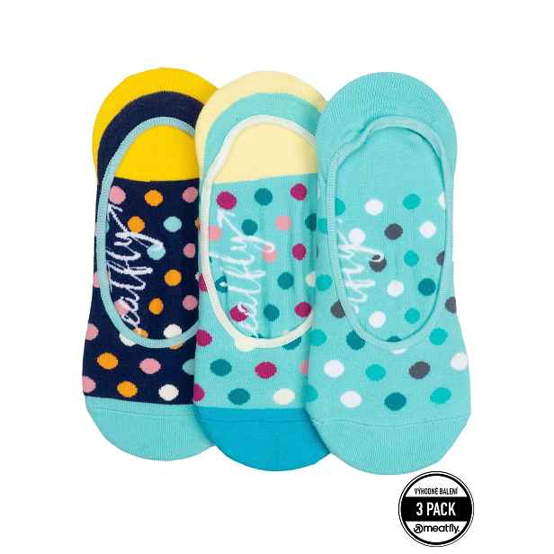 Meatfly ponožky Low Socks Triple Pack Ocean | Velikost One Size