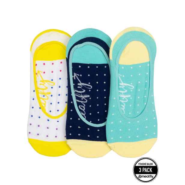 Meatfly ponožky Low Socks Triple Pack Dots | Velikost One Size