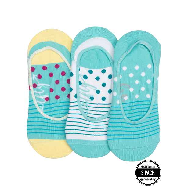 Meatfly ponožky Low Socks Triple Pack Stripe | Velikost One Size