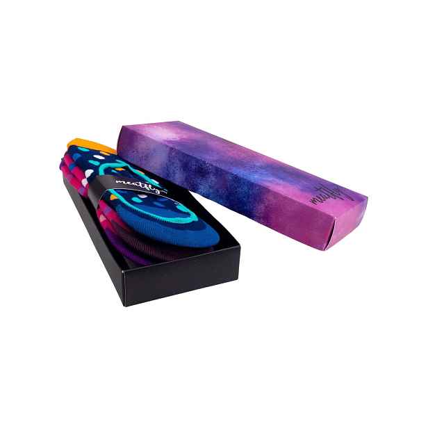 Meatfly ponožky Low Socks Gift Pack / Fuchsia | Velikost One Size