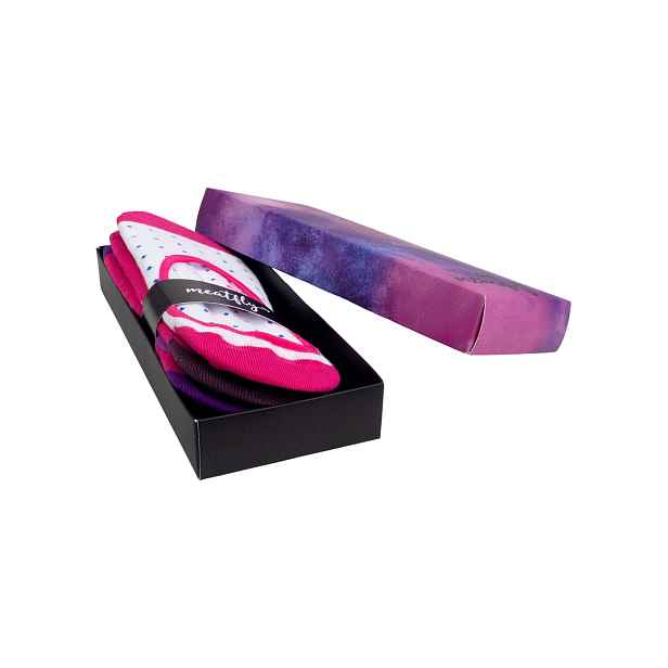Meatfly ponožky Low Socks Gift Pack Fuchsia Dots | Velikost One Size