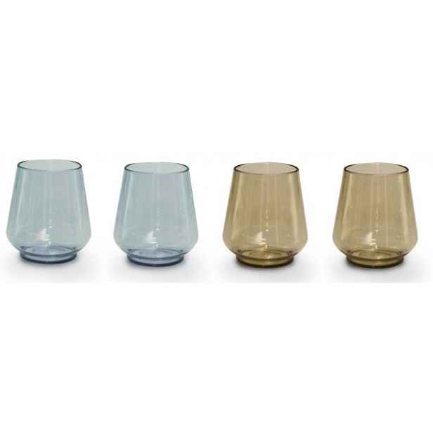 OMADA TRITAN PANGEA GLASS 0,35L SET Sada tritanových skleniček, mix