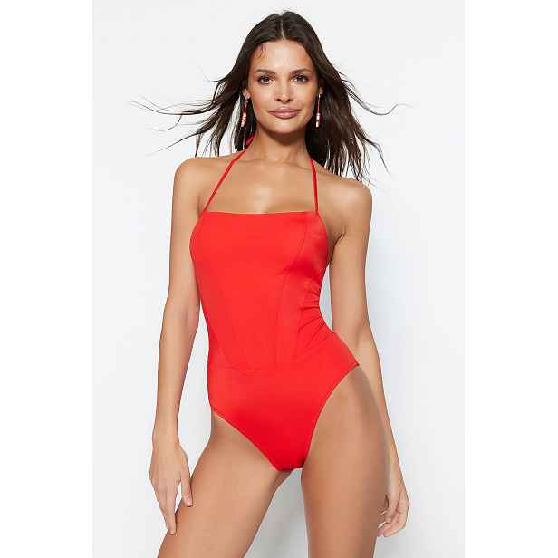 Trendyol Square Collar Extender Normal Leg Plavky