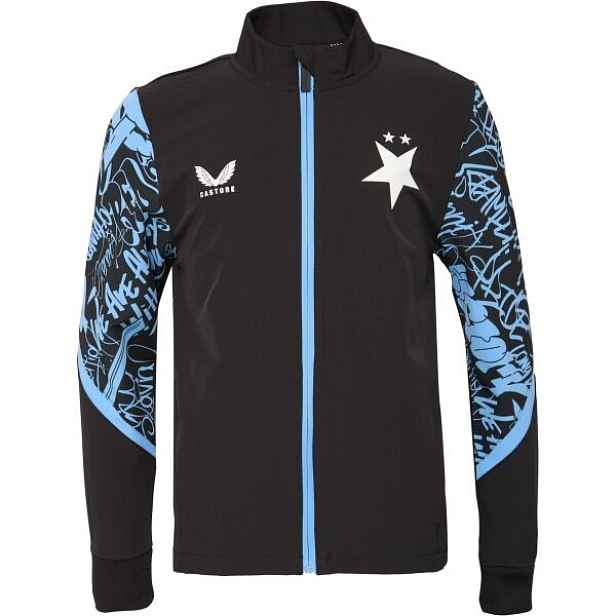CASTORE SLAVIA PRAGUE PRE MATCH JACKET JR Dětská předzápasová bunda