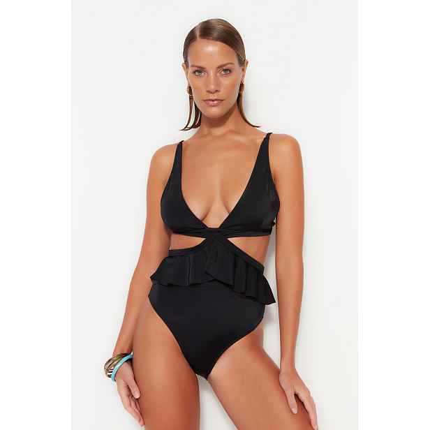 Trendyol V-Neck Alternativní Oblečení Pravidelné Nohy Plavky