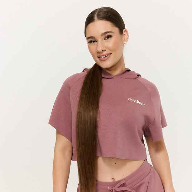 GymBeam Women‘s Relay Cropped Hoodie Haze