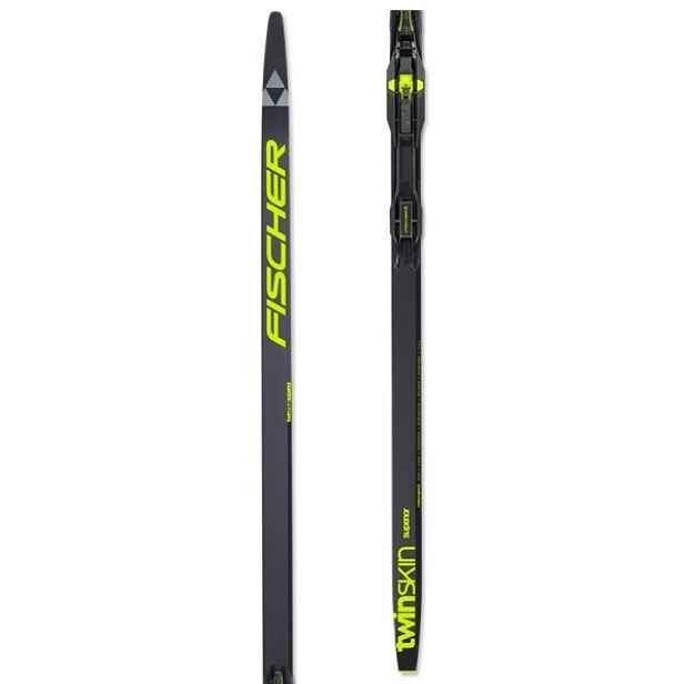 Fischer TWIN SKIN SUPERIOR STIFF SET + BDG RACE CLASSIC Běžecké lyže s podporou stoupání skin