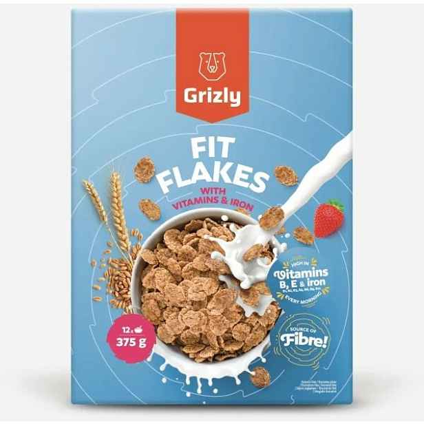 GRIZLY FIT FLAKES Cereálie