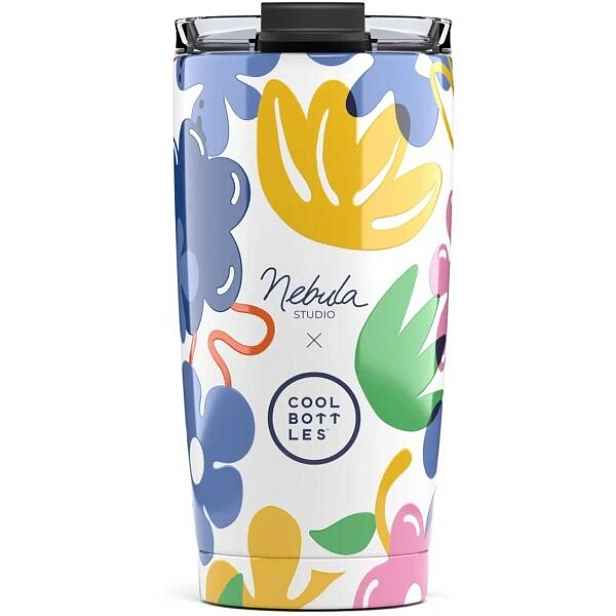 COOL BOTTLES XCLUSIVE! FLORAL MADNESS 550 ML Nerezový termo hrnek, mix, ML
