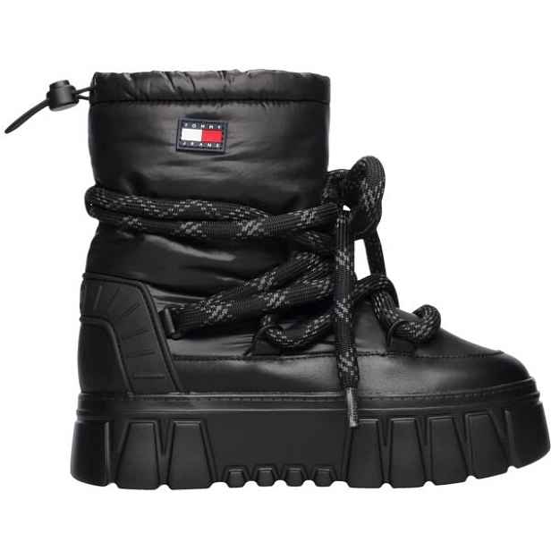 Tommy Hilfiger TJW PLATFORM NYLON SNOWBOOT WL Dámské zimní boty
